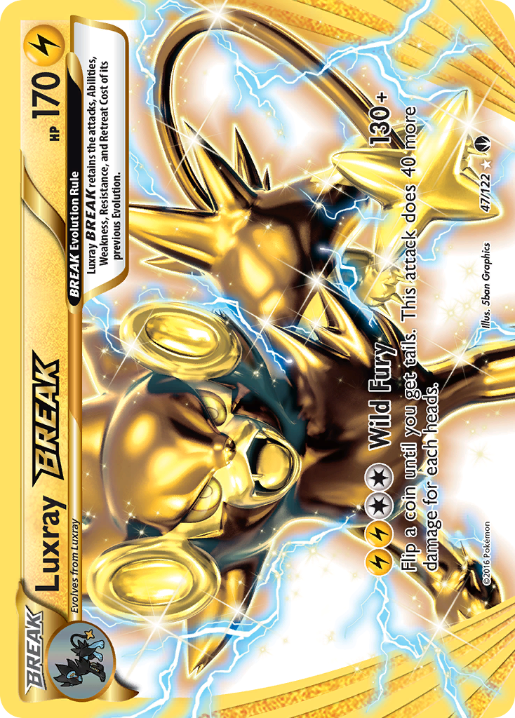 Luxray BREAK xy9-47 Rare BREAK from BREAKpoint Set
