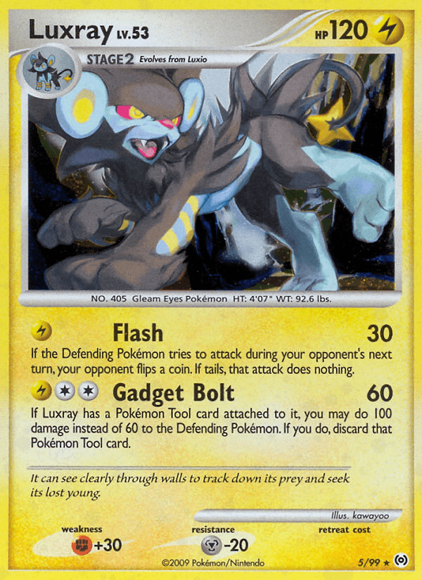 Luxray pl4-5 Rare Holo from Arceus Set