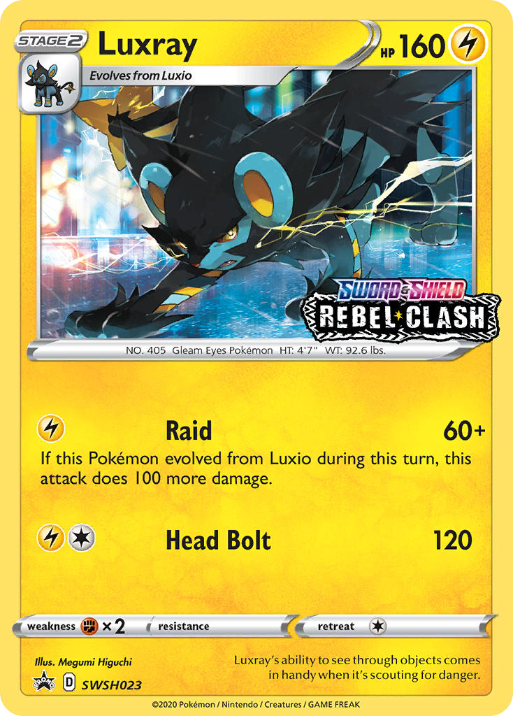 Luxray swshp-SWSH023 Promo from SWSH Black Star Promos Set
