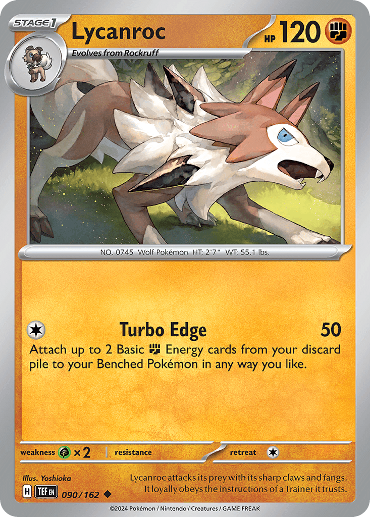 Lycanroc sv5-90 Uncommon from Temporal Forces Set