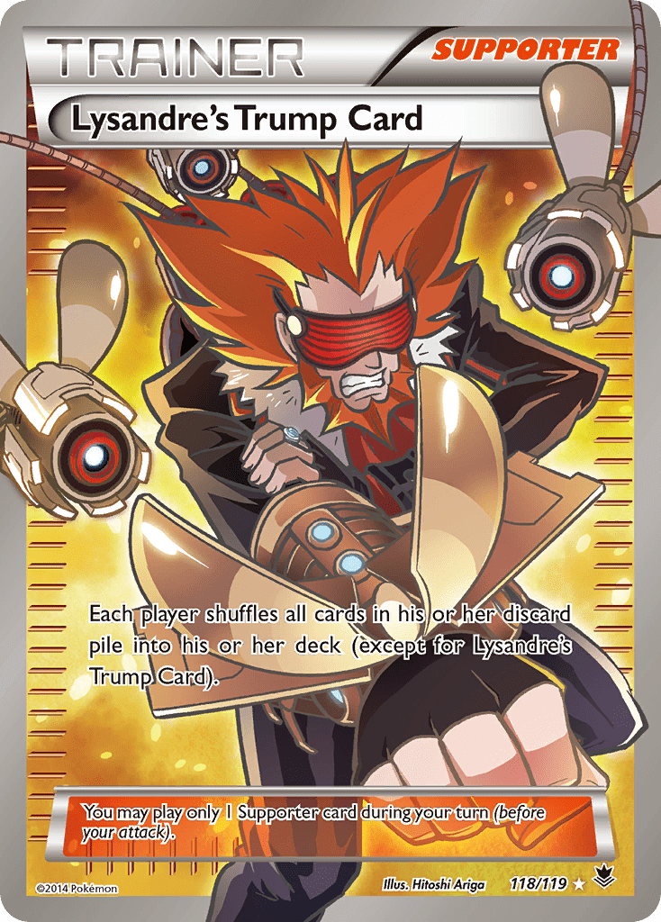 Lysandre’s Trump Card xy4-118 Rare Ultra from Phantom Forces Set