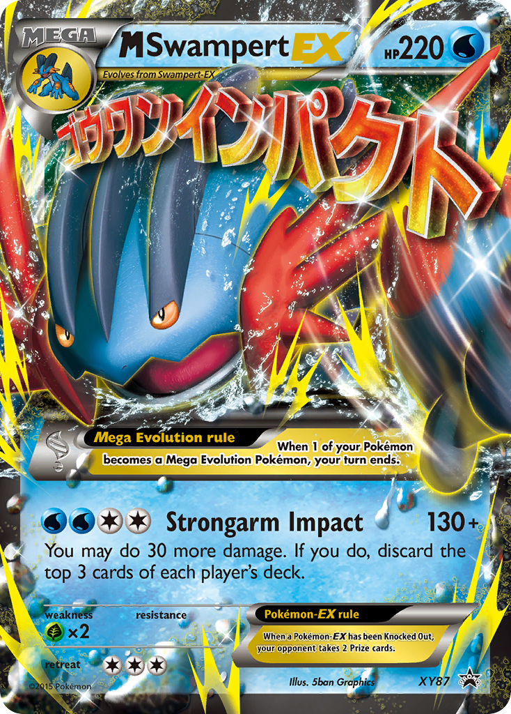 M Swampert-EX xyp-XY87 Promo from XY Black Star Promos Set