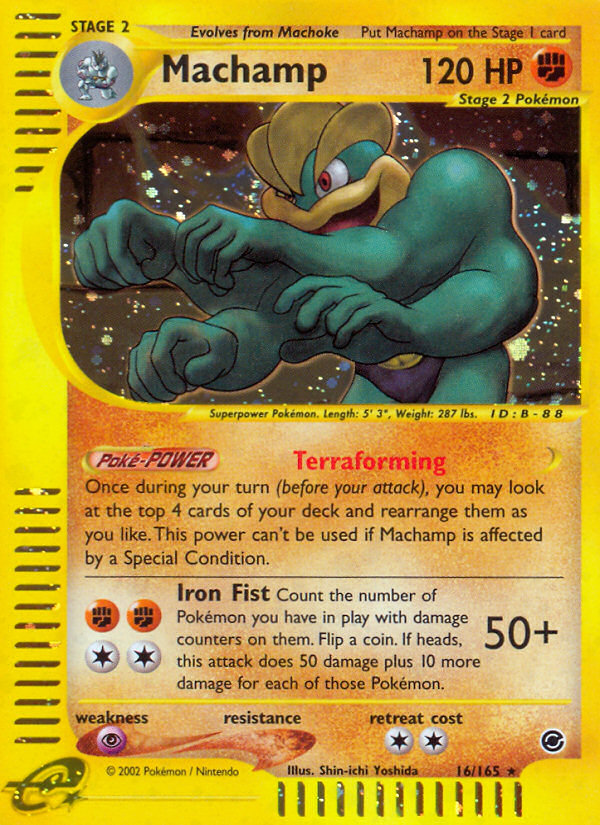 Machamp ecard1-16 Rare Holo from  Set