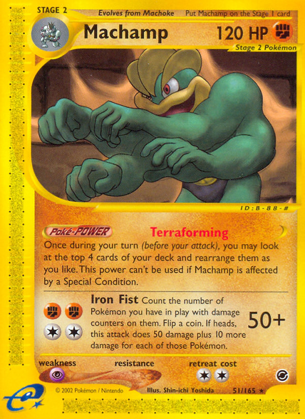 Machamp ecard1-51 Rare from Set