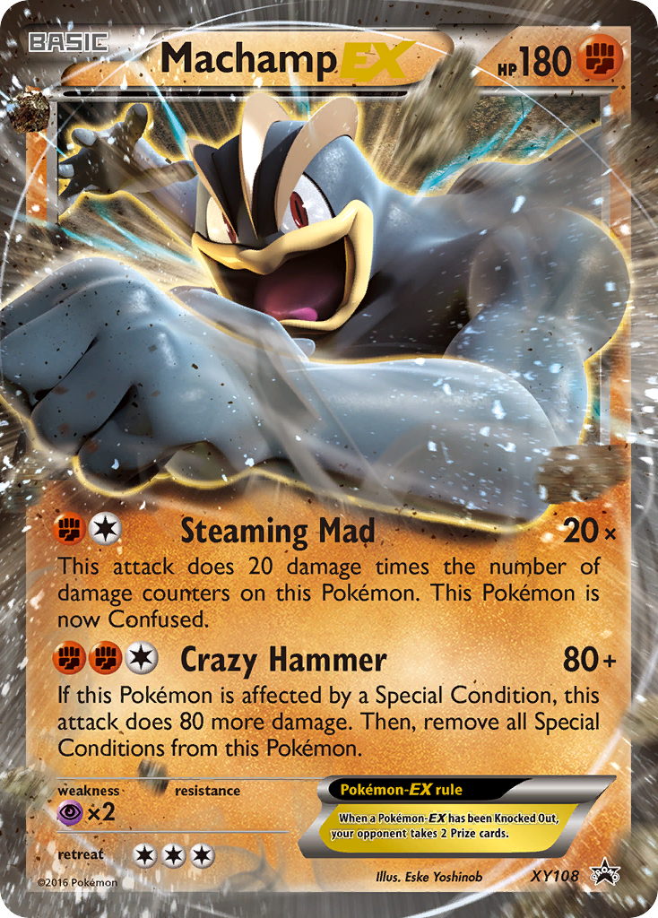 Machamp-EX xyp-XY108 Promo from XY Black Star Promos Set