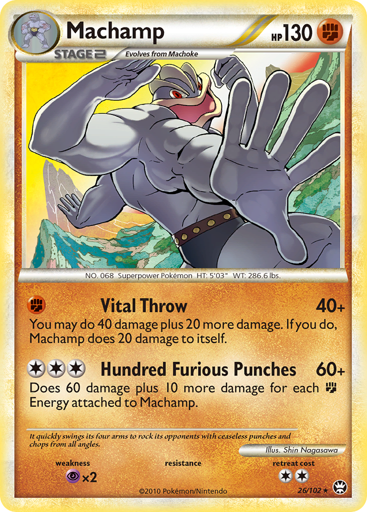 Machamp hgss4-26 Rare from HS—Triumphant Set