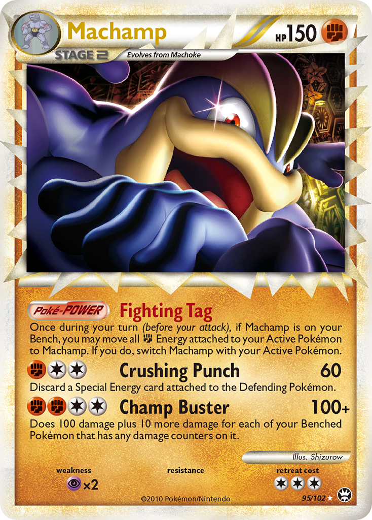 Machamp hgss4-95 Rare Prime from HS—Triumphant Set