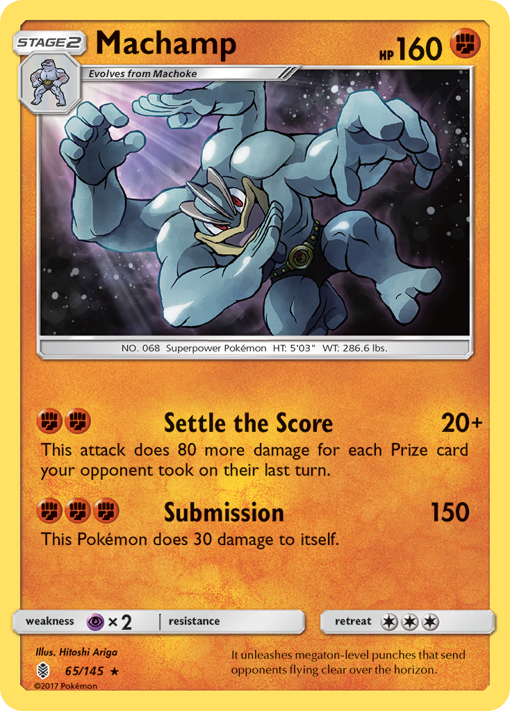 Machamp sm2-65 Rare Holo from Guardians Rising Set