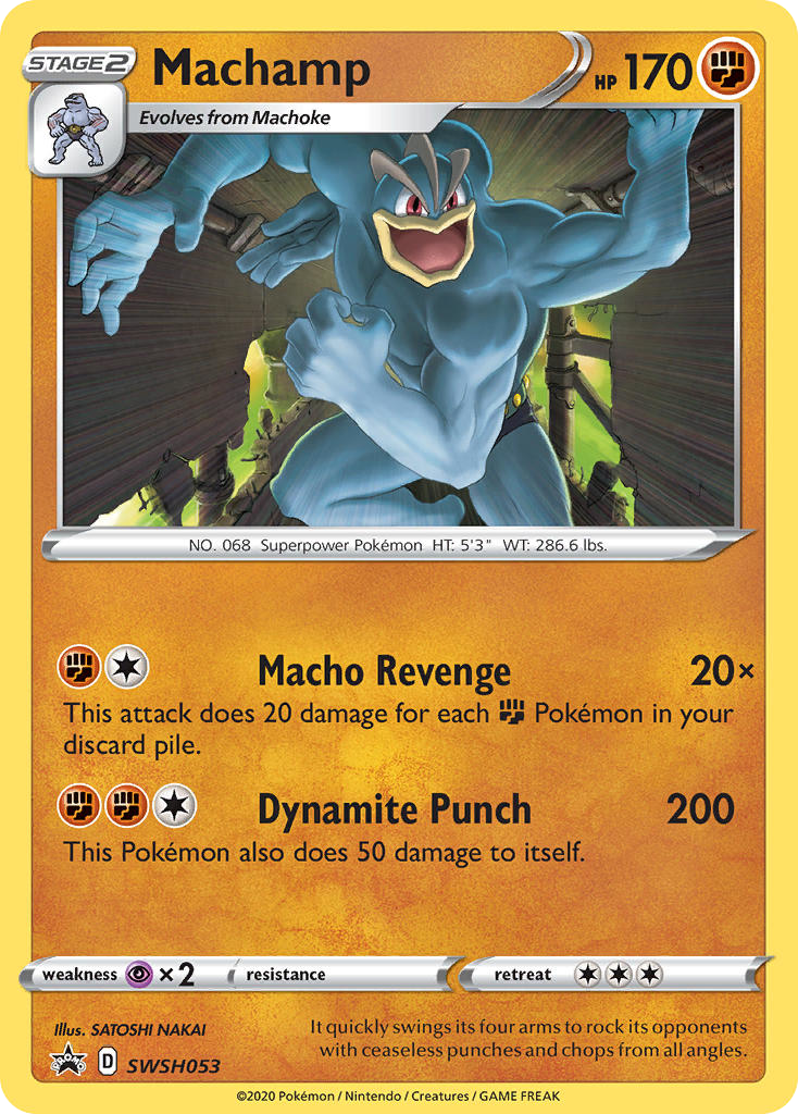 Machamp swshp-SWSH053 Promo from SWSH Black Star Promos Set