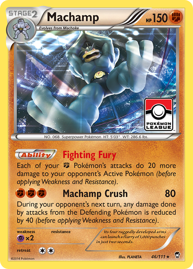 Machamp xy3-46 Rare Holo from Furious Fists Set