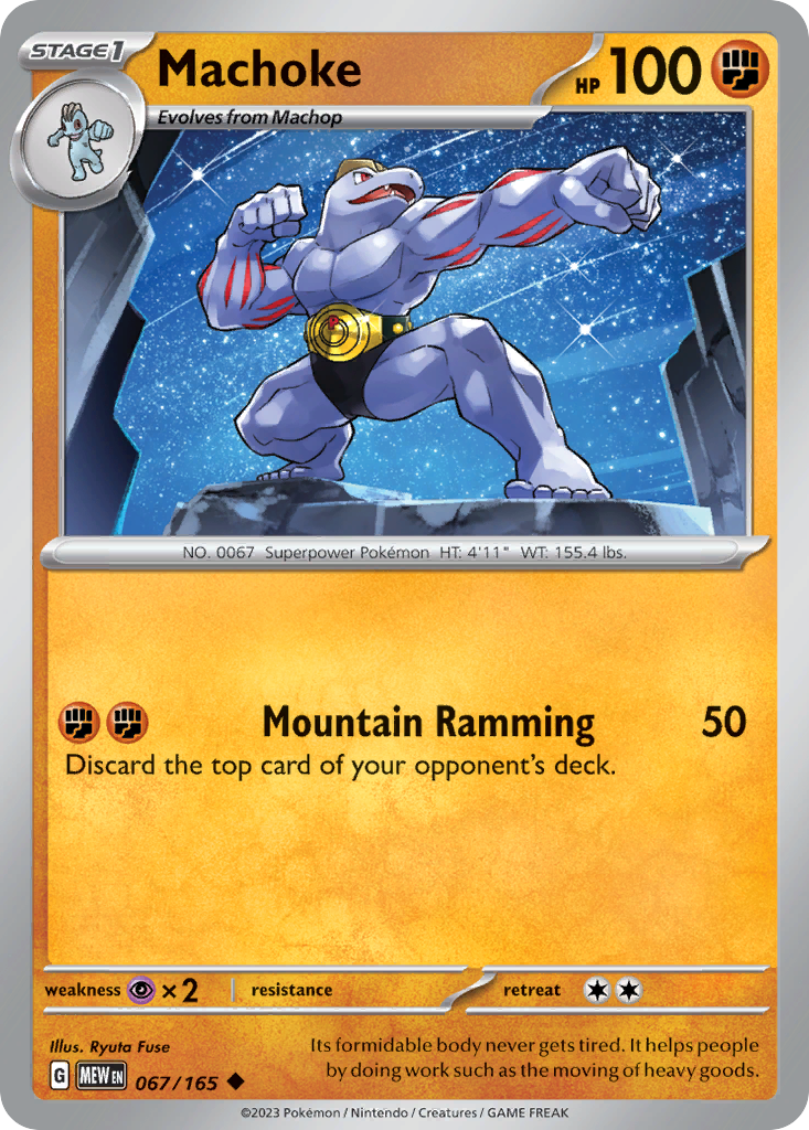 Machoke sv3pt5-67 Uncommon from 151 Set