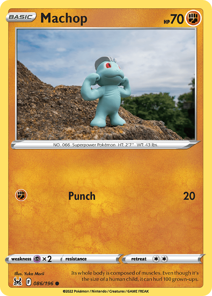 Machop swsh11-86 Common from Lost Origin Set