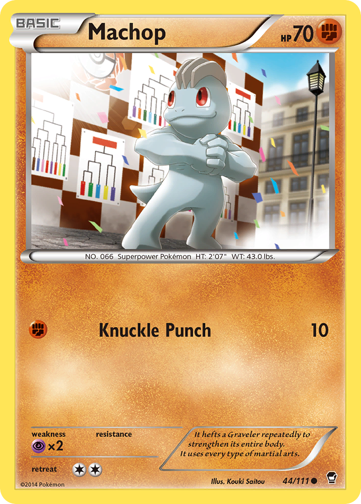 Machop xy3-44 Common from Furious Fists Set