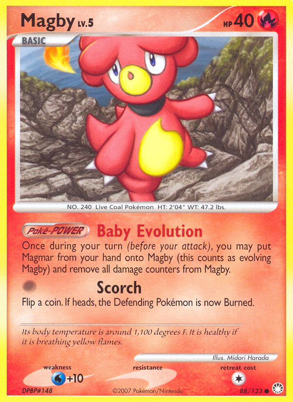 Magby dp2-88 Common from Mysterious Treasures Set