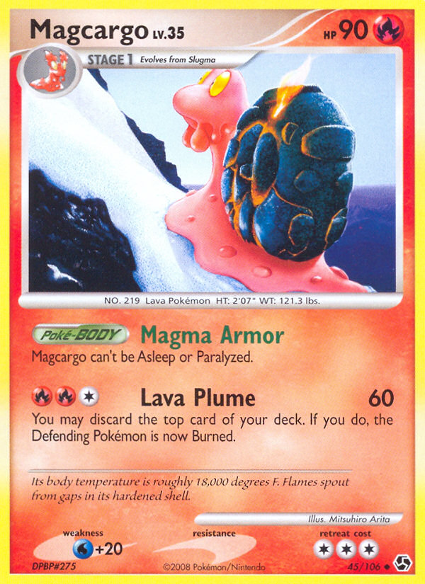 Magcargo dp4-45 Uncommon from Great Encounters Set
