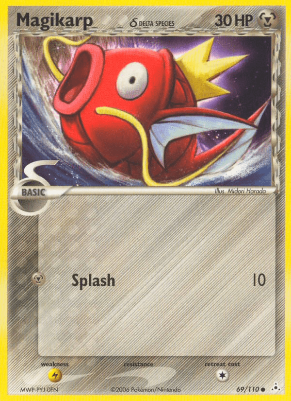 Magikarp δ ex13-69 Common from Holon Phantoms Set