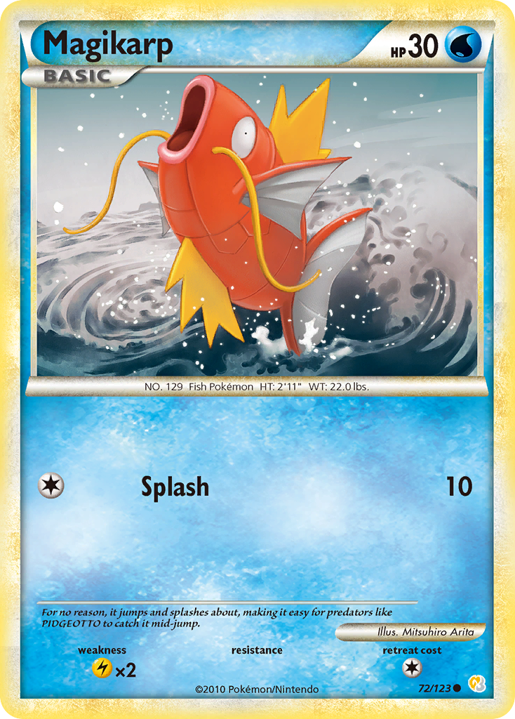 Magikarp hgss1-72 Common from HeartGold & SoulSilver Set