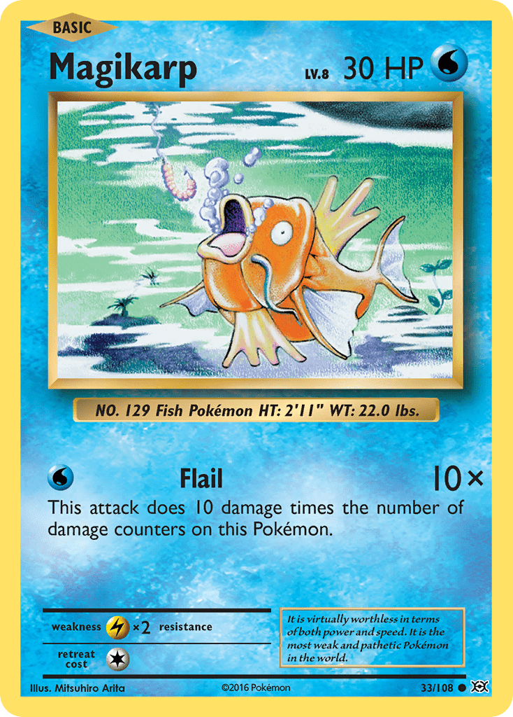 Magikarp xy12-33 Common from Evolutions Set