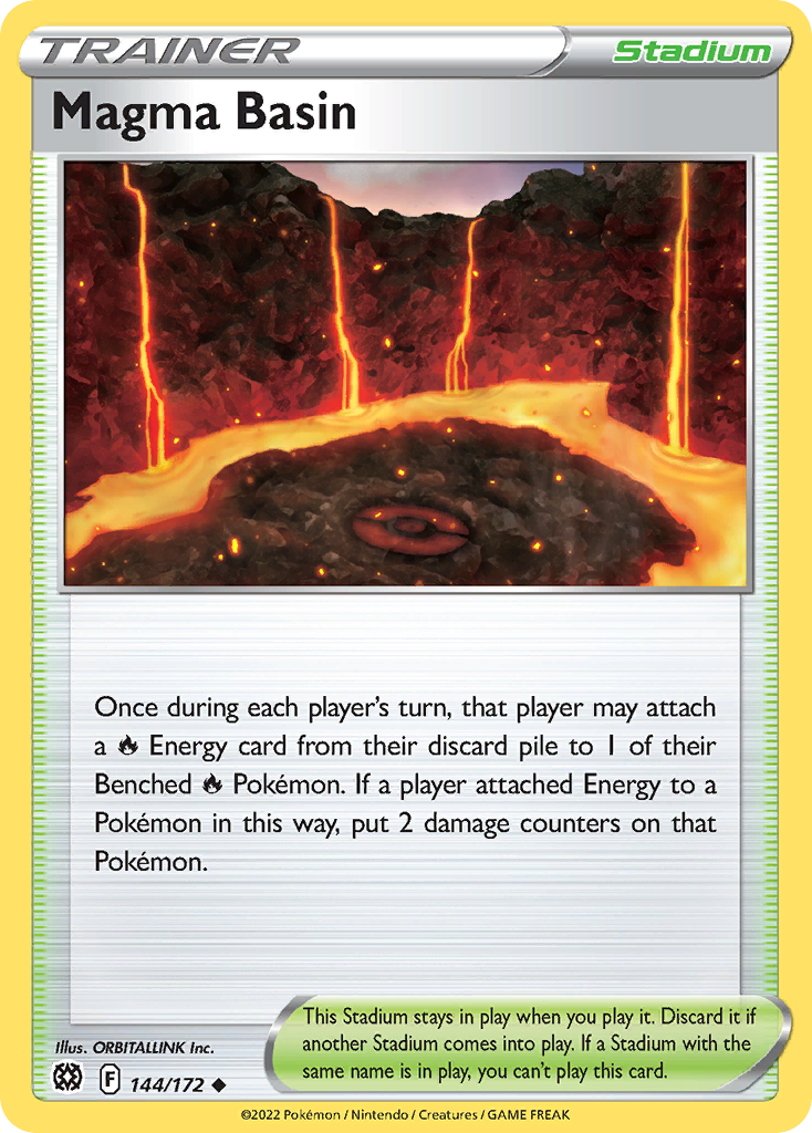 Magma Basin swsh9-144 Uncommon from Brilliant Stars Set