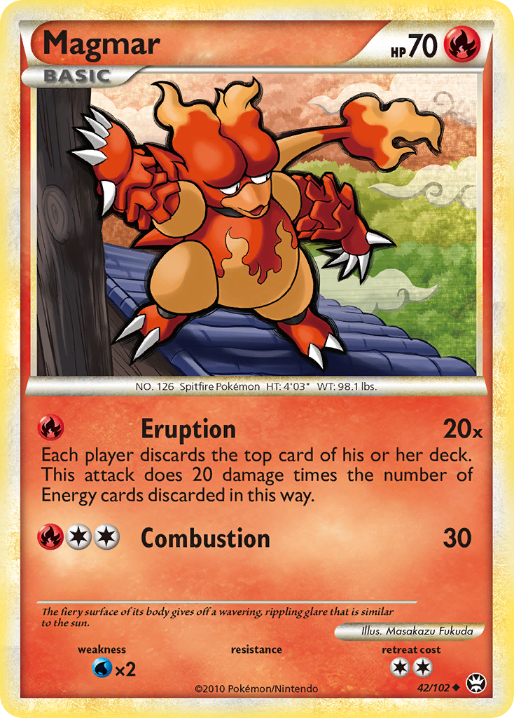 Magmar hgss4-42 Uncommon from HS—Triumphant Set