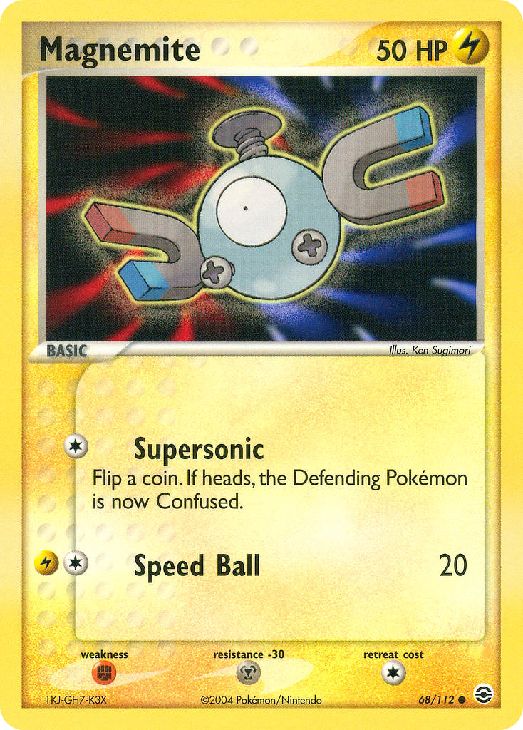 Magnemite ex6-68 Common from FireRed & LeafGreen Set