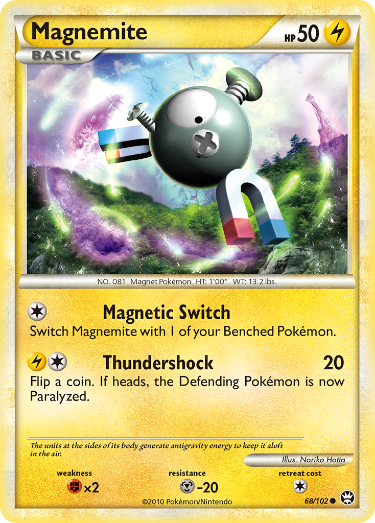 Magnemite hgss4-68 Common from HS—Triumphant Set