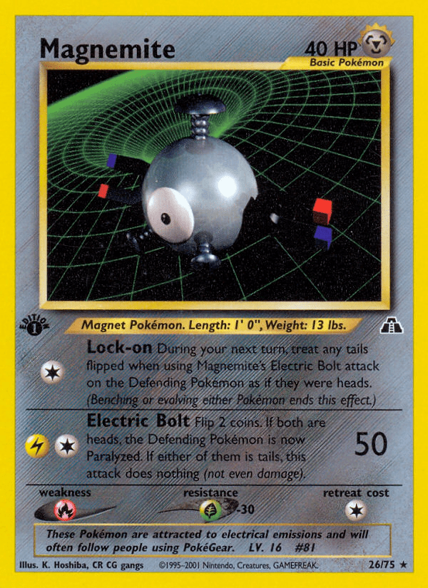 Magnemite neo2-26 Rare from Neo Discovery Set