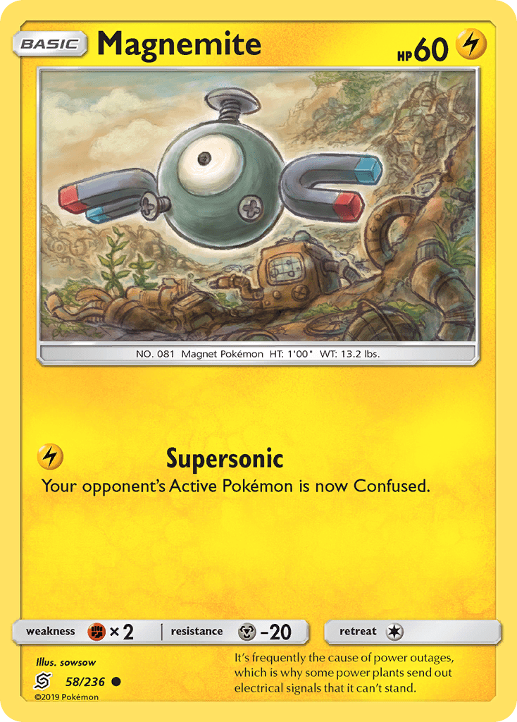 Magnemite sm11-58 Common from Unified Minds Set
