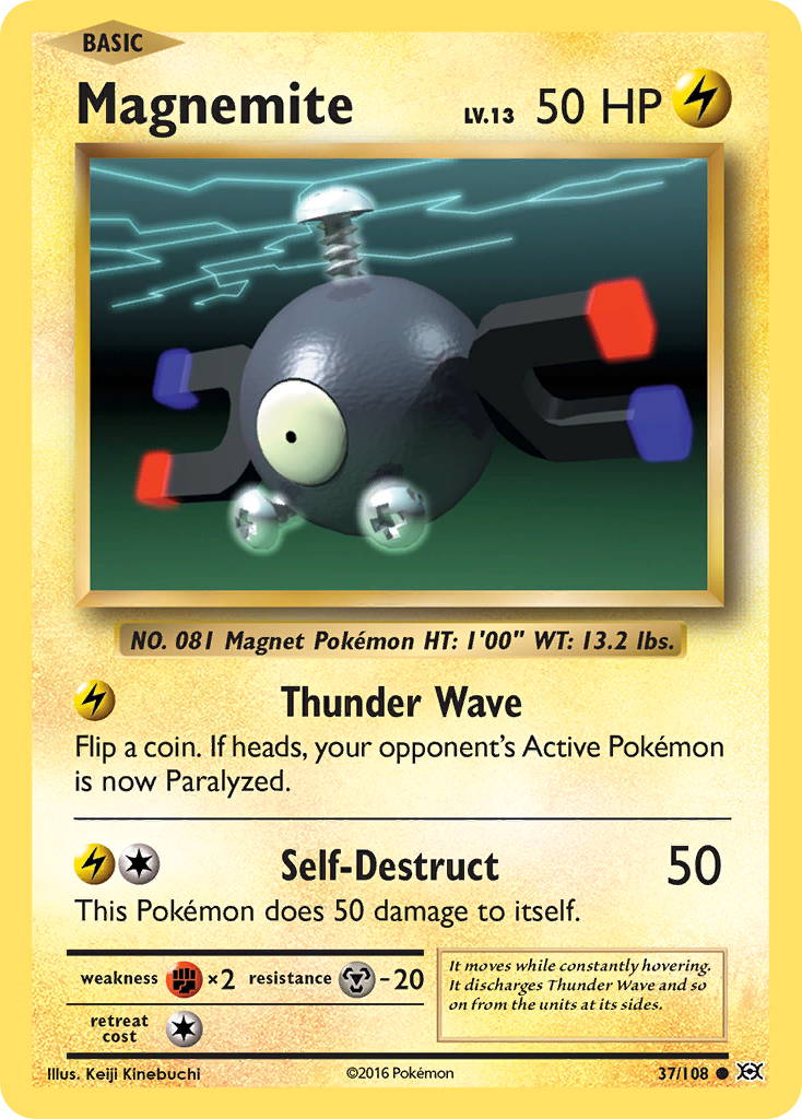 Magnemite xy12-37 Common from Evolutions Set