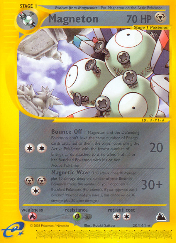 Magneton ecard3-20 Rare from Skyridge Set