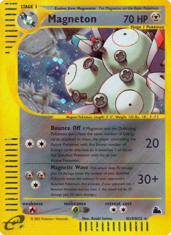 Magneton ecard3-H19 Rare Holo from Skyridge Set