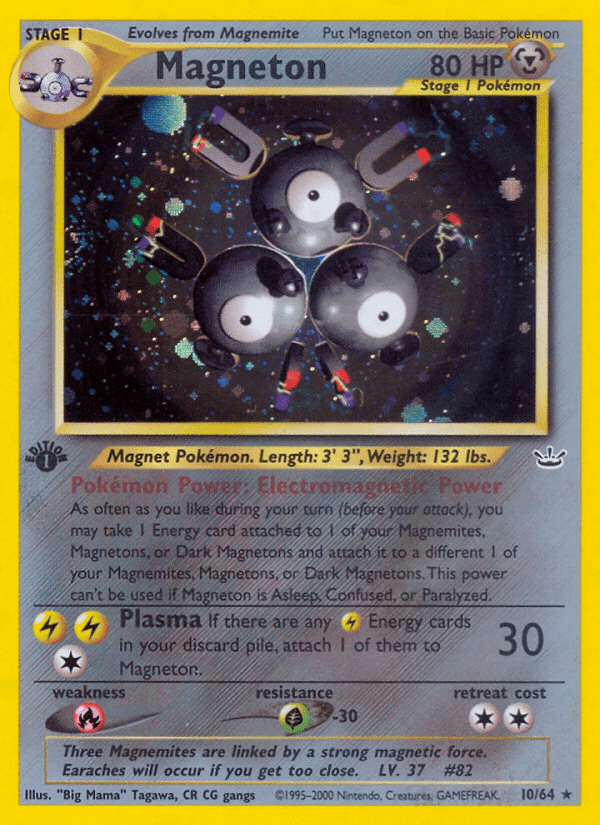 Magneton neo3-10 Rare Holo from Neo Revelation Set