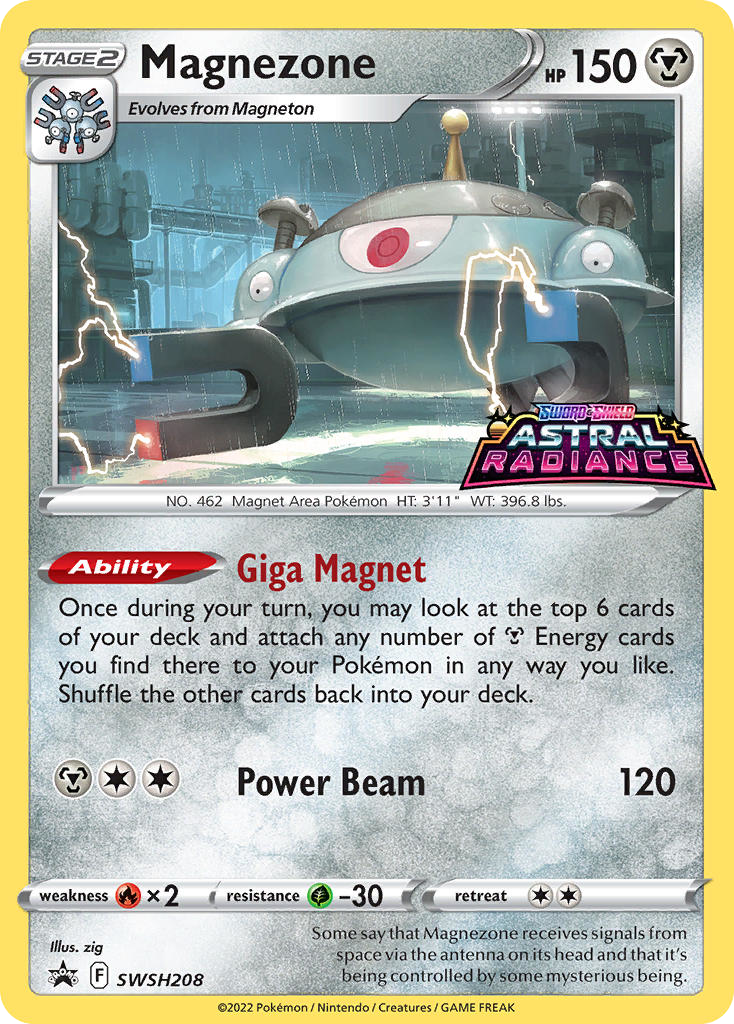 Magnezone swshp-SWSH208 Promo from SWSH Black Star Promos Set