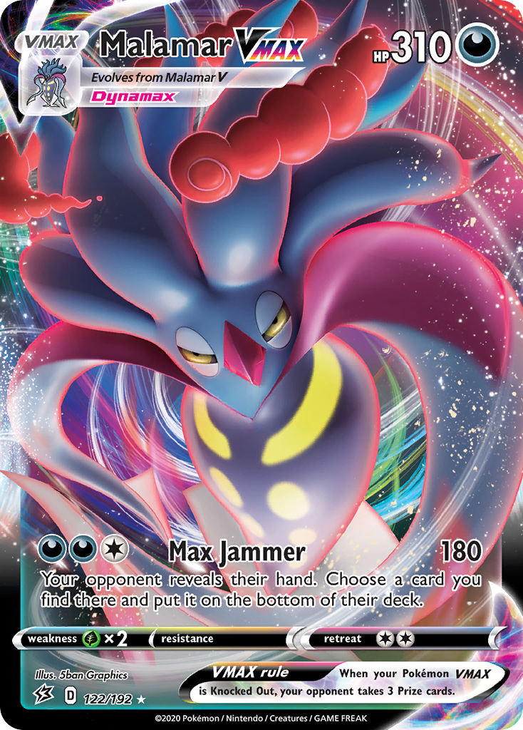 Malamar VMAX swsh2-122 Rare Holo VMAX from Rebel Clash Set
