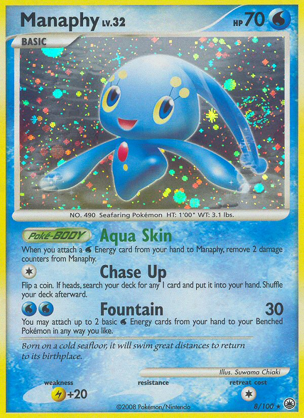 Manaphy dp5-8 Rare Holo from Majestic Dawn Set