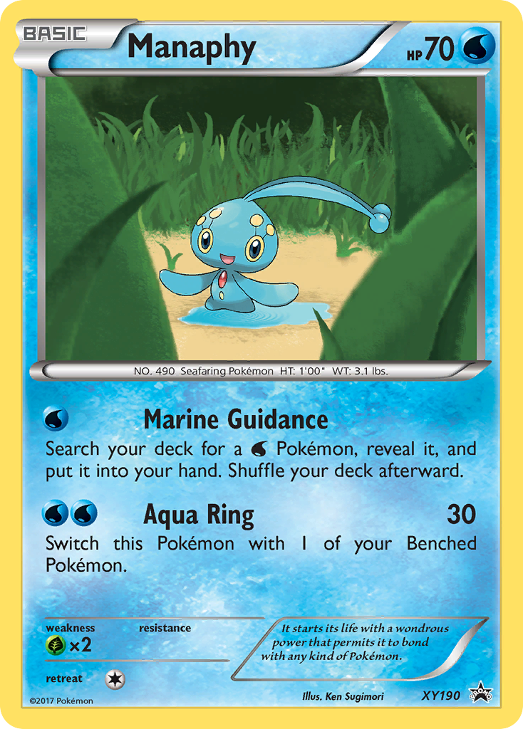 Manaphy xyp-XY190 Promo from XY Black Star Promos Set