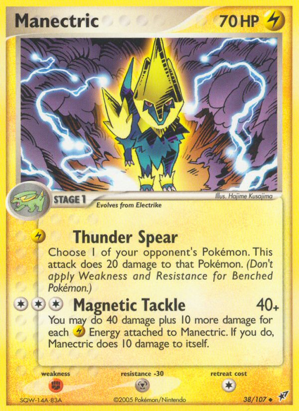 Manectric ex8-38 Uncommon from Deoxys Set