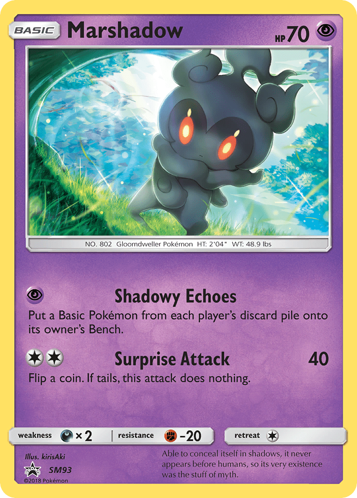 Marshadow smp-SM93 Promo from SM Black Star Promos Set