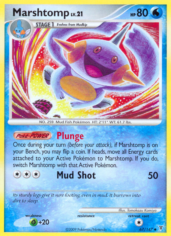 Marshtomp pl3-67 Uncommon from Supreme Victors Set