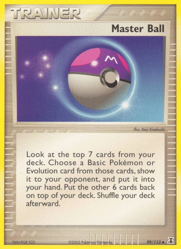 Master Ball ex11-99 Uncommon from Delta Species Set