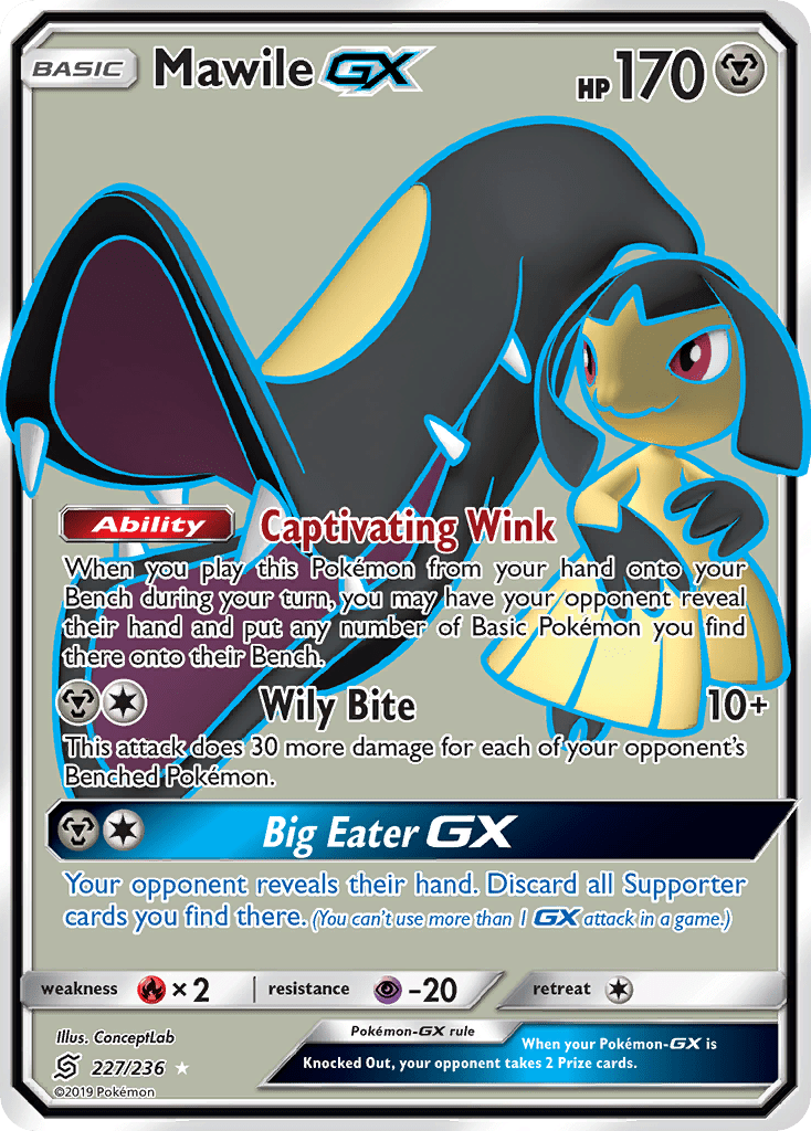 Mawile-GX sm11-227 Rare Ultra from Unified Minds Set