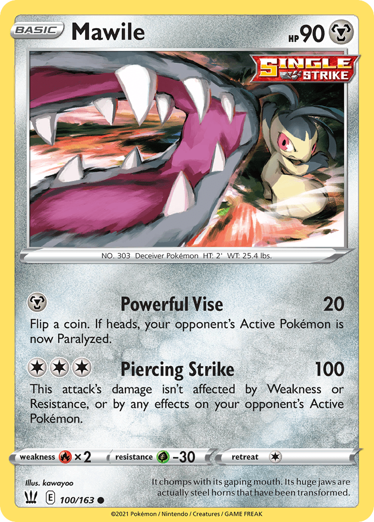 Mawile swsh5-100 Common from Battle Styles Set