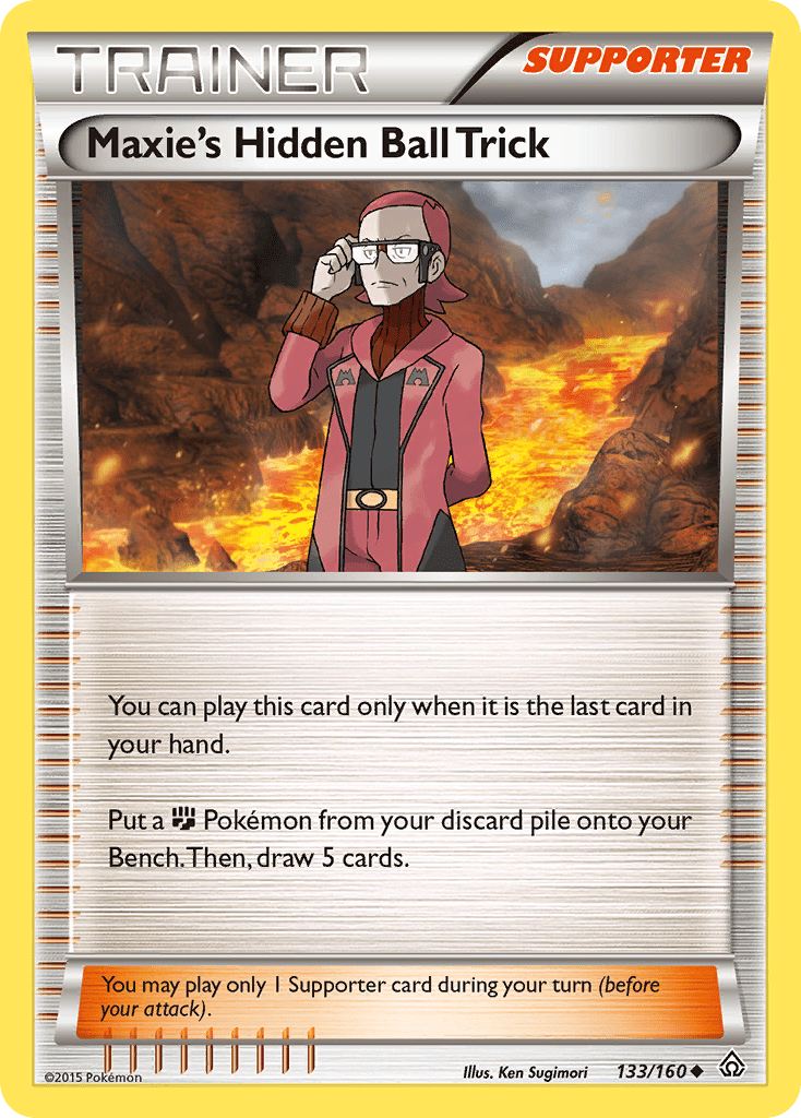 Maxie’s Hidden Ball Trick xy5-133 Uncommon from Primal Clash Set