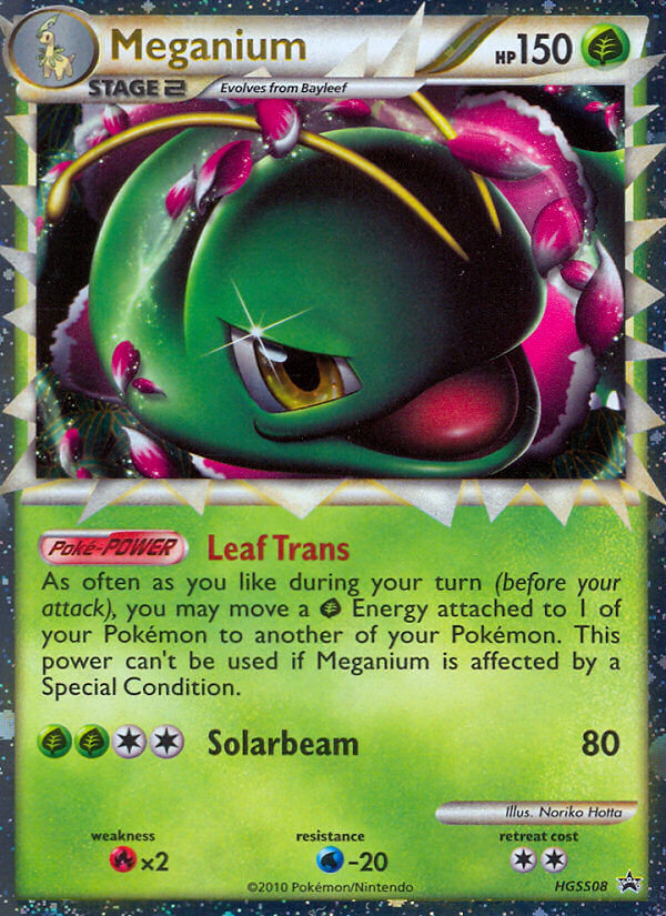 Meganium hsp-HGSS08 Promo from HGSS Black Star Promos Set