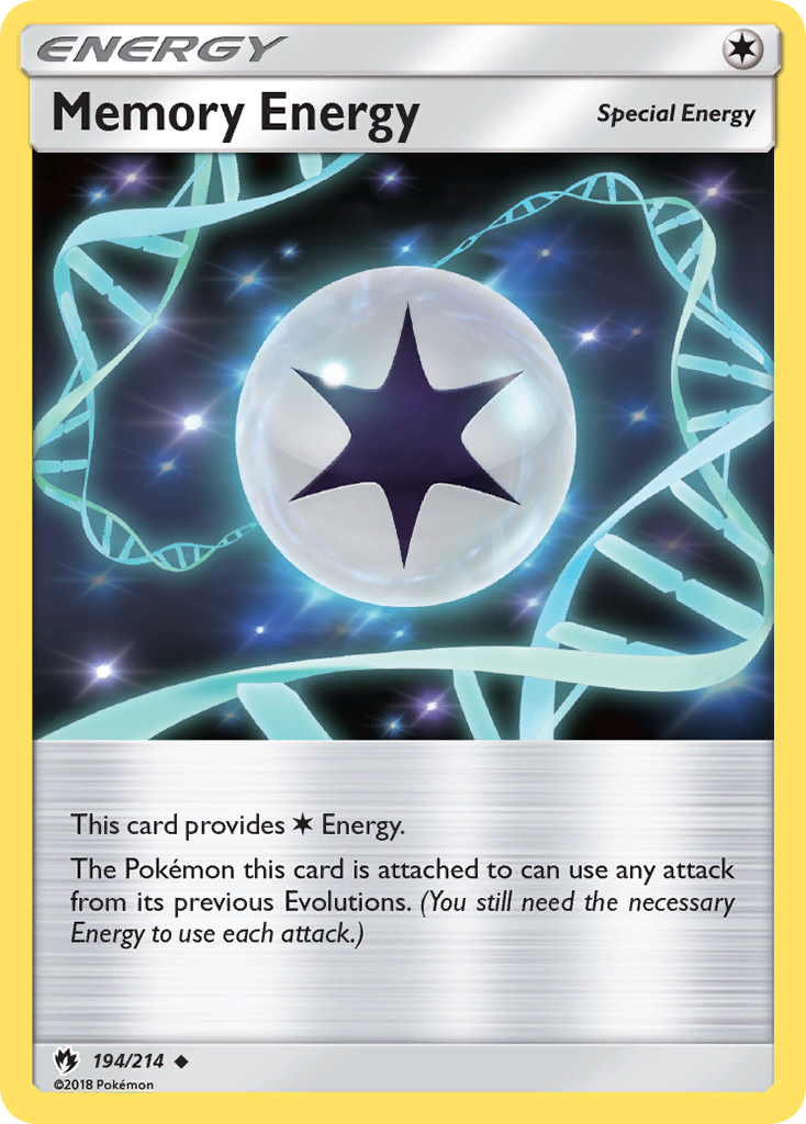 Memory Energy sm8-194 Uncommon from Lost Thunder Set