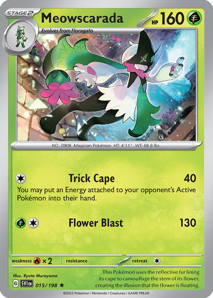 Meowscarada sv1-15 Rare from Scarlet & Violet Set