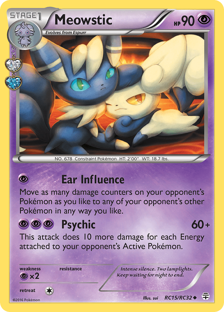 Meowstic g1-RC15 Uncommon from Generations Set