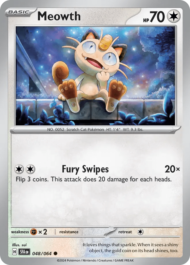 Meowth sv6pt5-48 Common from Shrouded Fable Set