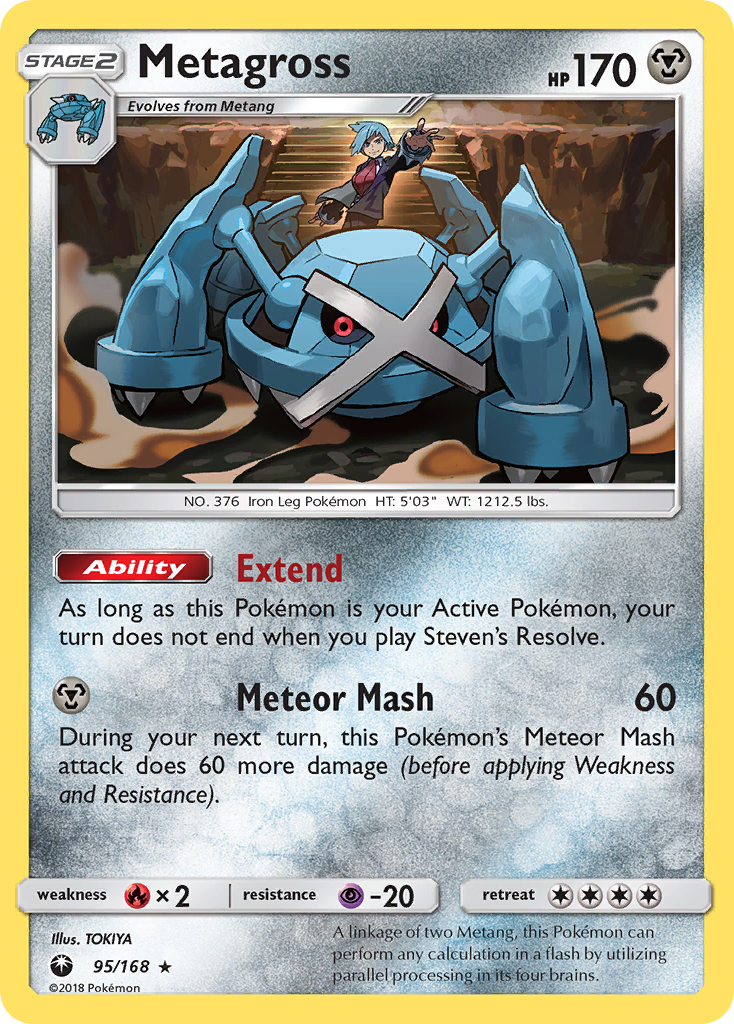 Metagross sm7-95 Rare Holo from Celestial Storm Set