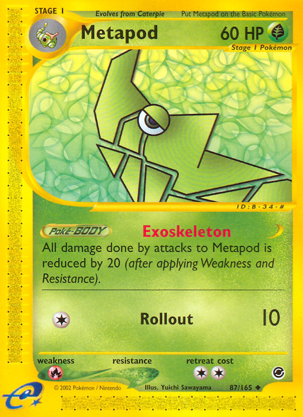 Metapod ecard1-87 Uncommon from  Set